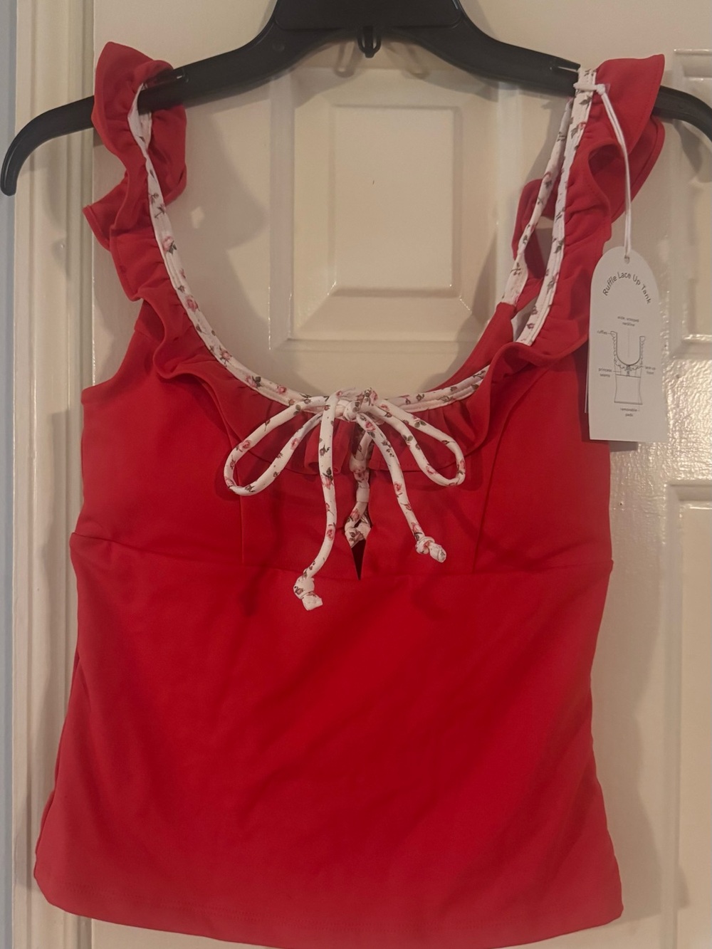 Blogilates Ruffle Lace Up Tank - Picture 5 of 8